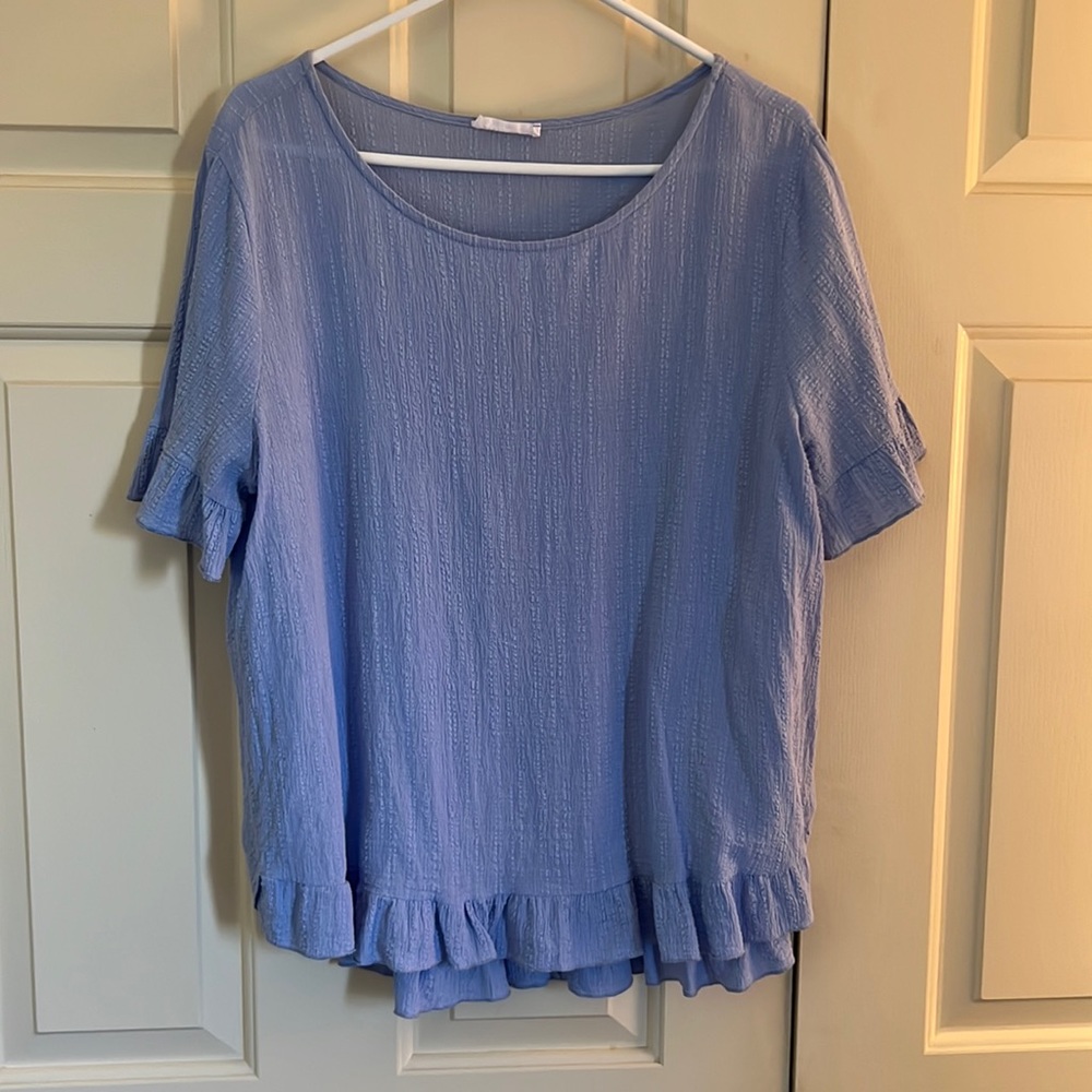 Ladies light blue blouse XL